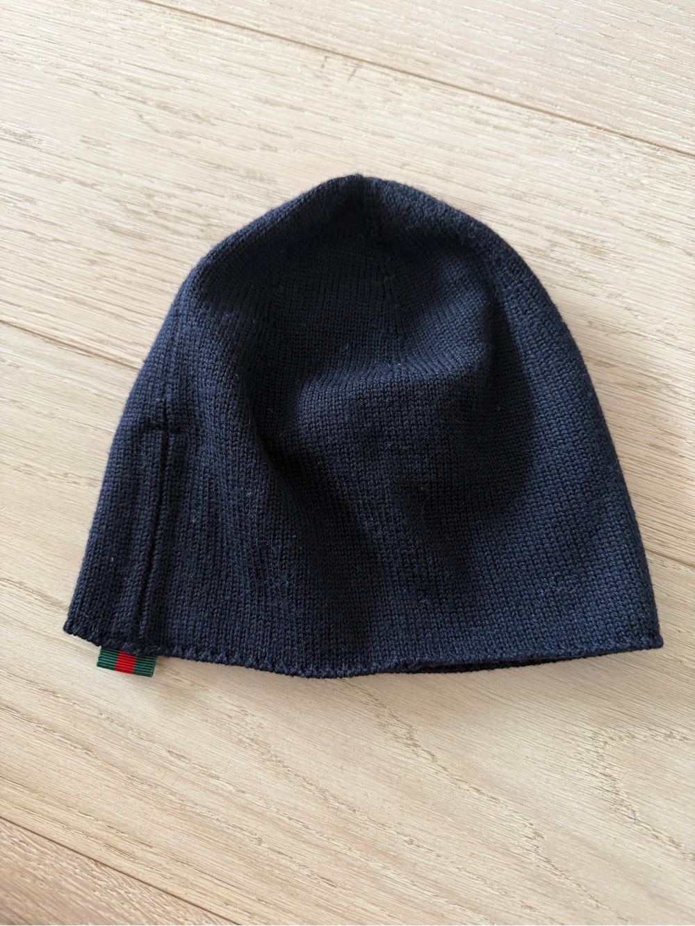 Authentic kids/baby Gucci navy Knit Beanie size L/(20 cm/56) very soft